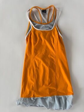 open lace back dress NikeCourt Slam Paris Women's Dri-FIT Tennis Dress - Orange